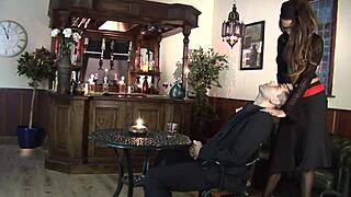 Elizabeth and Eva Angelina suck and ride cocks before taking facial cum home