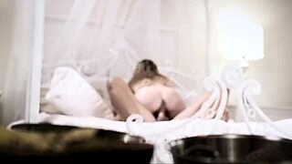 innocent young girl shyly admits virginity to dominant older man