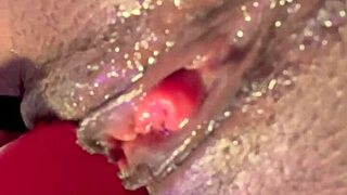 close up wet ebony pussy cums hard intensely 😍💦🔥