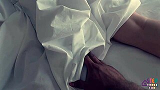 Two hot brunette neighbors join for steamy threesome fun next door