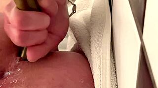 milf plugs huge 50cm dildo in ass for juicy solo orgasm