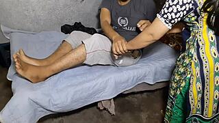 Caught sexy indian maid stealing so i tied her up for punishment fuck instead