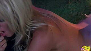 sensual huge boobed blonde babe fingered and strapon fucked by lesbians