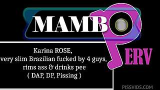 slim brazilian rimmed before bbc double penetration