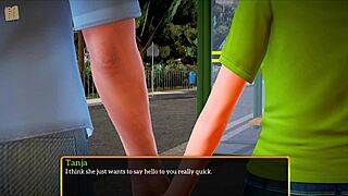 redhead teen with big ass and tits plays erotic futanari game homemade