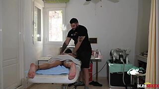 sexy milf gets erotic massage with blowjob pussy fuck happy ending