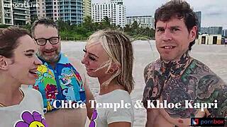 CUCK SUGARDADDY WATCHES CHLOE TEMPLE'S DOUBLE PUSSY CREAMPIE FOURSOME!