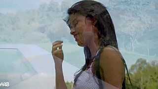 wanna see this ebony babe's hot solo cock tease?