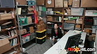 uh spying on petite teen bobbi bent over in shop getting doggystyle ass fuck at work