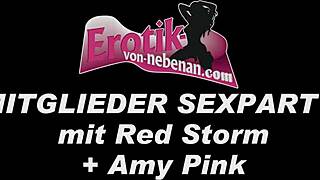 Redhead tattoo punk slut gangbanged at swingers club