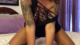 Seducing Camera with Glass Dildo Until Explosive Milf Squirt