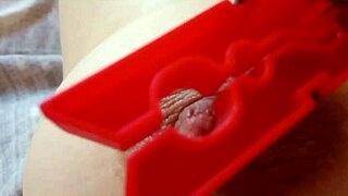 Gretala pinches her natural tit nipple teasingly