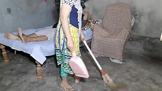 Caught sexy indian maid stealing so i tied her up for punishment fuck instead