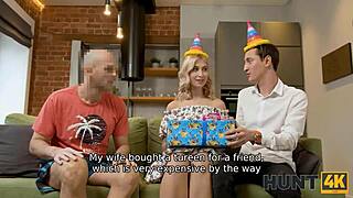 i cant believe bf profits watchin me fuck stranger for cash big tits teen girlfriend shaved pussy cuckold