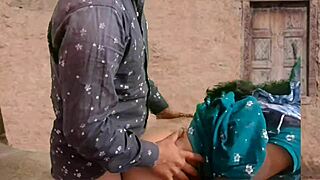 Pounding muscular wife's gaping village asshole