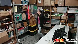 uh spying on petite teen bobbi bent over in shop getting doggystyle ass fuck at work