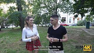 Blonde couple rims ass hungrily on sofa like groceries 🍑👅😋