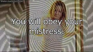 Mistress Lisa brainwashes erotic slave