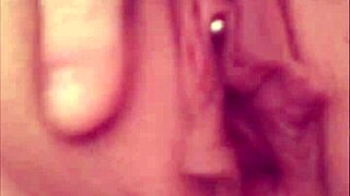 Intimate Close-Up of Pierced Shaved Pussy Peeing Fetish