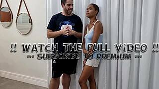 backstage brazilian teen screams through brutal anal dp pounding!