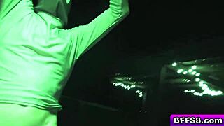 Three horny 18+ teens give epic blowjobs on big toy