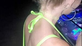 uhh pov i'm that blonde raver slut rooftop suckin you off then creampie cowgirl ride