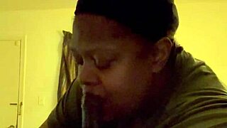 bbw sips on huge bbc in homemade bedroom submission