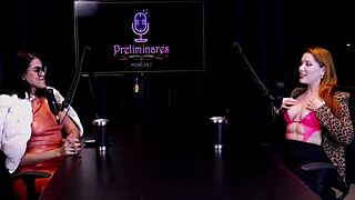 hot redhead ruiva bares huge tits after nude interview tease