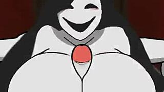 scary hot tits bounce wildly as she rides cock hard