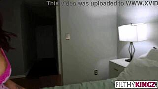 Shy petite blonde gf craves rough deepthroat fuck