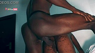 raw hard pounding of maid's tight pussy while wifey is gone