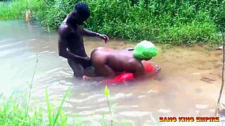 hardcore doggystyle creampie bent over outdoor stream sex