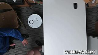Blonde PETITE Muscle Police THIEF Gets POUNDED Hardcore