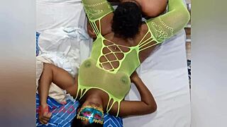 Hey watch this puta explode cum in my mouth dripping