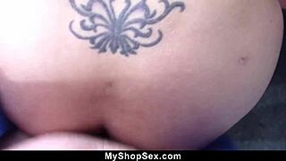 I curvy lily hall get fucked hard by mall officer to avoid jail