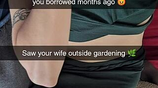 Neighbor cheats with huge cock while hubby's away