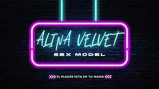 bored latina milf sneaks in for quick suck and living room fuck, slurps broken condom cum