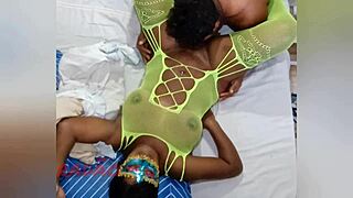 Hey watch this puta explode cum in my mouth dripping