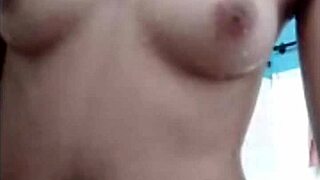 filipina shaves and masturbates in steamy shower