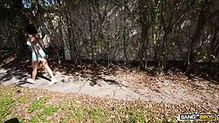 blaire johnson busty brunette bangbus creampie ride