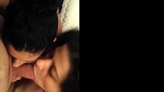 watch hlemac and friend share double blowjob on huge cocks