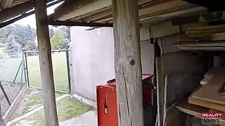 i'm a sexy blonde milf lost in forest riding cock pov cowgirl