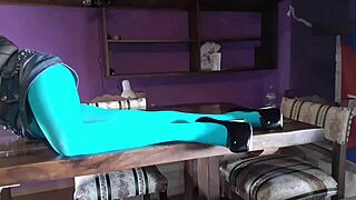 milf, your pantyhose legs in heels on desk drive me wild