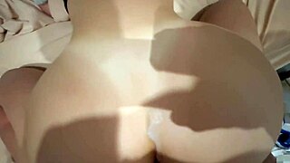 stepdaughter sneaks in for intense cowgirl doggy ride