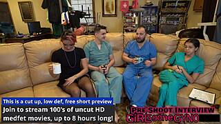 Channy Crossfire's Hairy Ass Gapes in Ripped Latex Exam