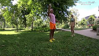 busty threesome SEX romp