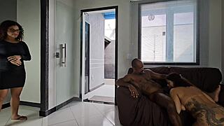 i got shocked watching my buddy destroy that juicy big ass leaving her legs shaking from hardcore anal 😱🍑💦