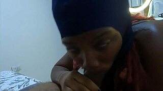 ebony ski mask slut swallows bbc naughty deepthroat