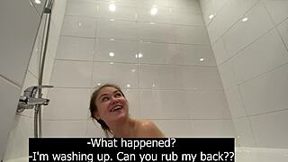 stepdaughter seduces stepdad alone bathroom first time fuck