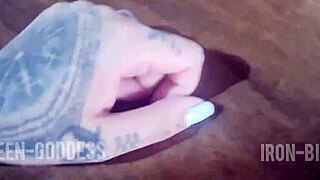 my neighbor bangs my door about my loud videos... ends up bent over taking every inch